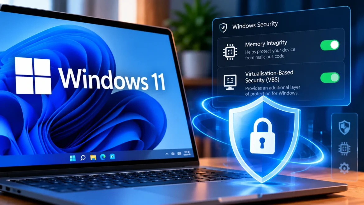 Windows 11 Security Shield Interface